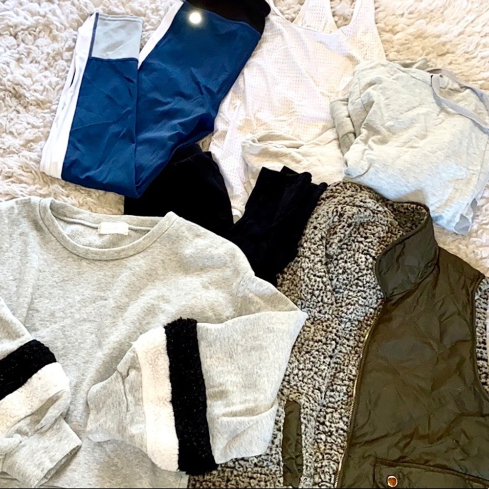 * Not-so-mystery lot workout lounge incl. Zella